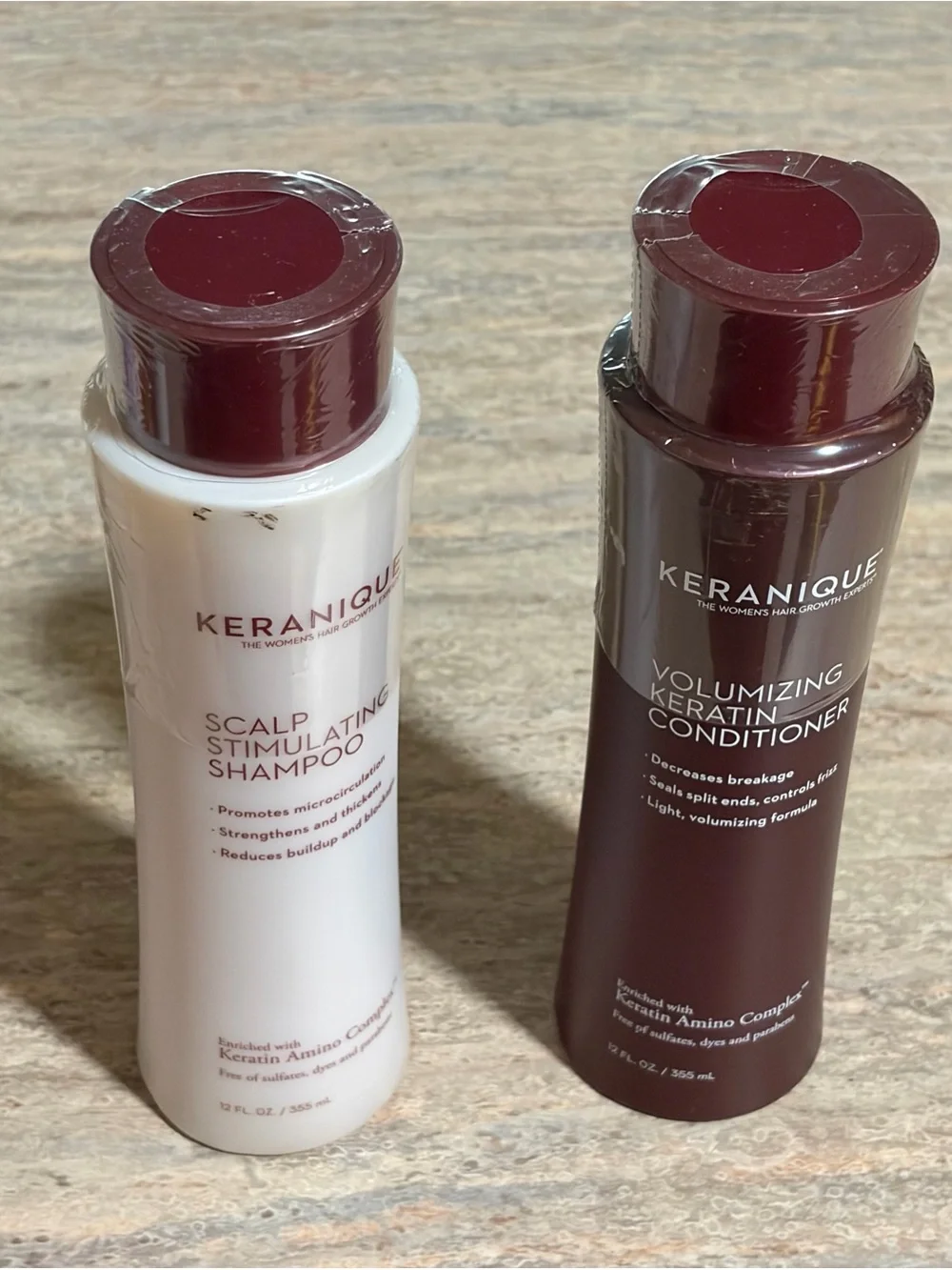Keranique Scalp Stimulating Shampoo & Volumizing Keratin Conditioner Set